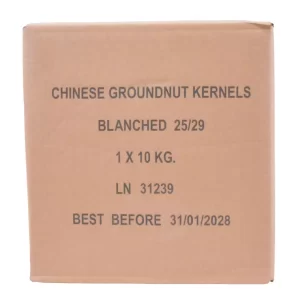 Grondnoten gepeld Shandong 25/29 10kg geblancheerd