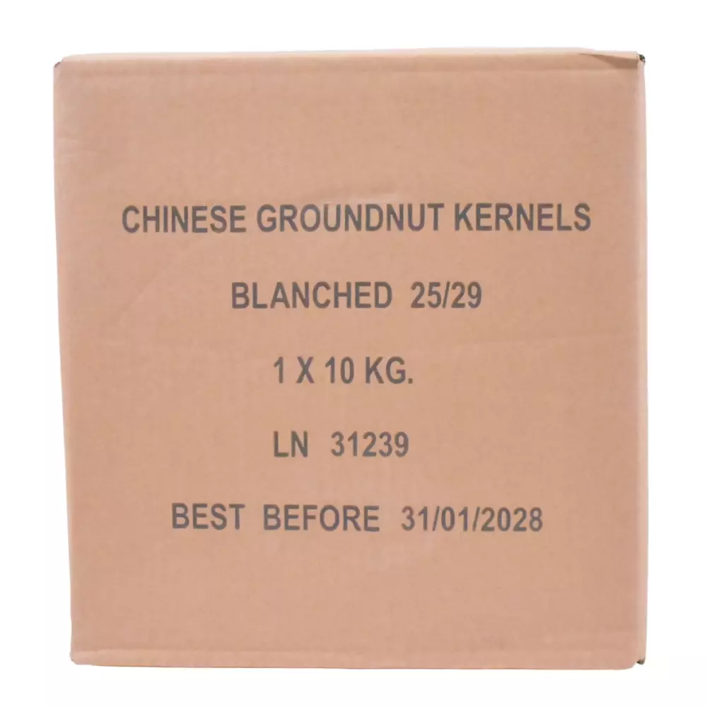 Grondnoten gepeld Shandong 25/29 10kg geblancheerd