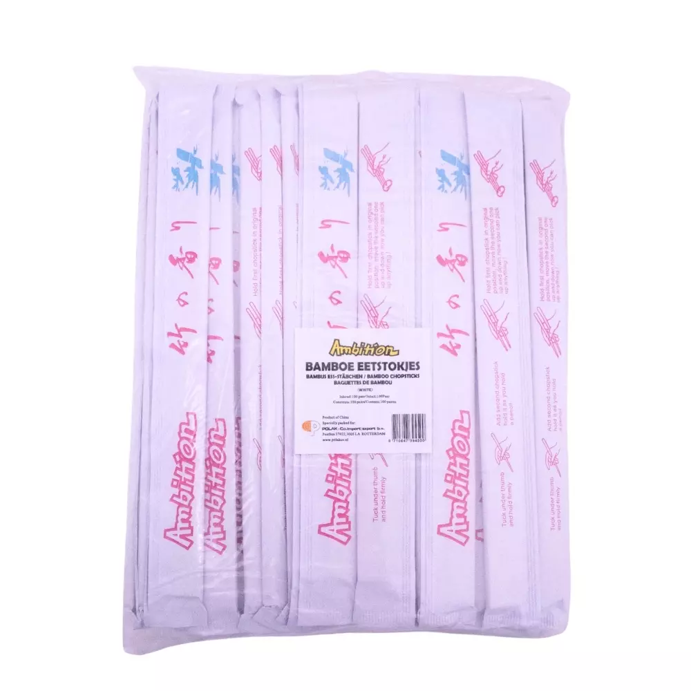 Chopsticks 23 cm (witte enveloppe) "Ambition"