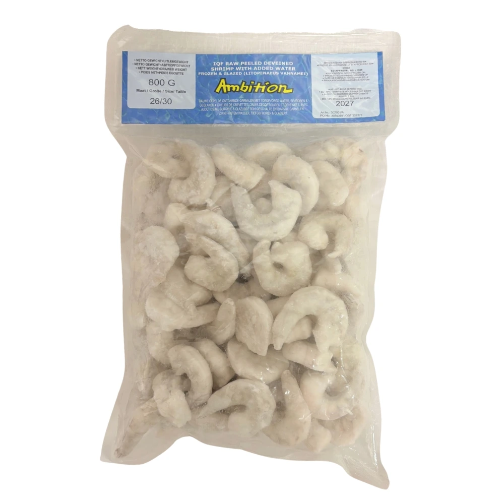 Gepelde rauwe garnalen (P&D) Vannamei 26/30