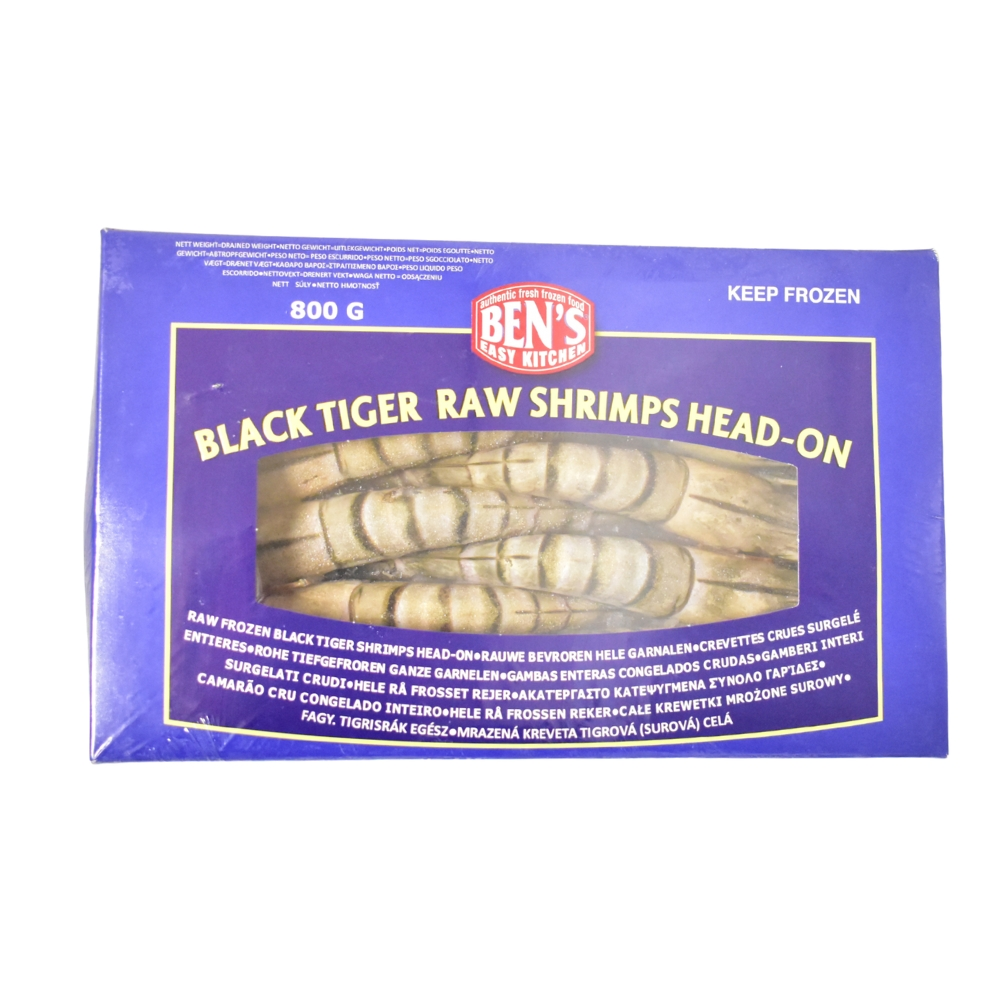 Garnalen met kop (HOSO) Black Tiger 16/20